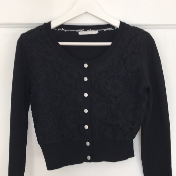 ONLY cute black cropped cardigan - Picture 7 of 9